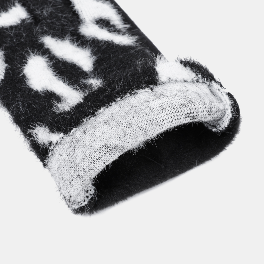1 Paire De Gants Pour Femmes En Polyester À Motif Léopard Rétro h5Image5