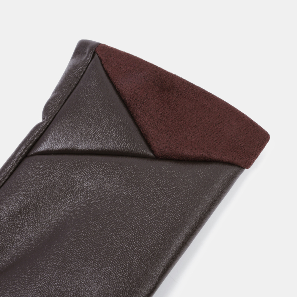 1 Paire De Gants Pour Femmes En Pu De Couleur Unie Image3