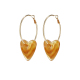 Boucles d'oreilles - marron clair Image2