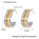 F754 - Boucles d'oreilles bicolores Image8