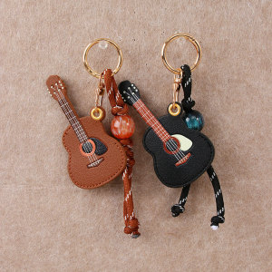 1 Mini Porte-Clés Guitare Créatif En Pu Pour Femme h5 Image4