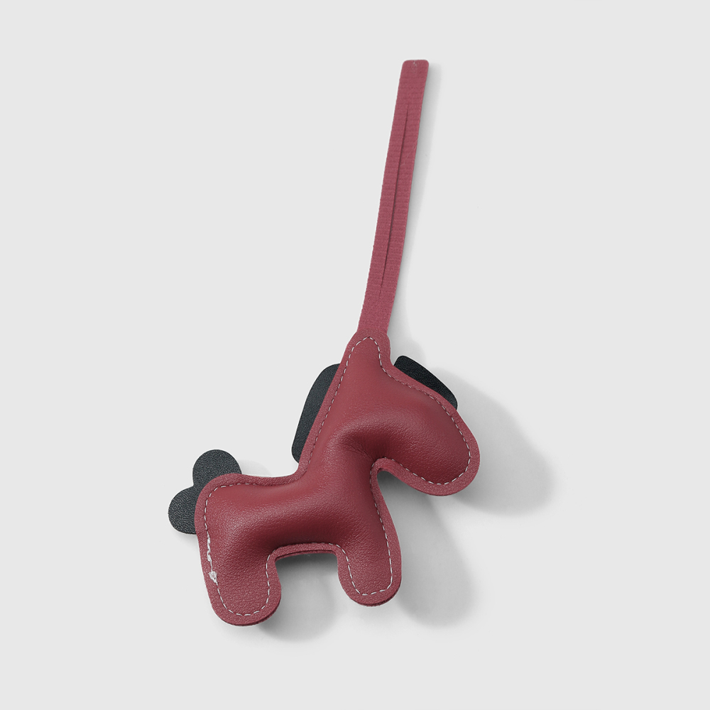 1 Breloque Pour Sac À Main Femme En Cuir Uni, Motif Petit Poney Image11