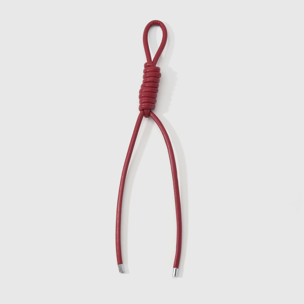 1 Breloque De Sac Pour Femme En Cuir Imprimé Léopard, Délicatement Torsadée Image7