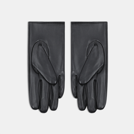 1 paire de gants pour femmes en PU ajourés de couleur unie 2