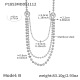 Collier en acier P1853-B 68 cm Image4