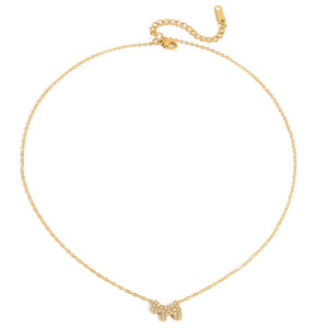 Collier Pendentif Femme « Chiot Mignon » En Acier Inoxydable Étanche Couleur Or (1 Pièce) h5
