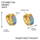 Boucles d'oreilles F931-5 en zircon bleu - Petites Image15