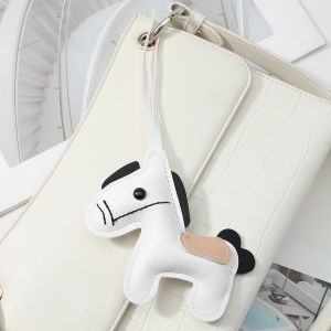1 Breloque Pour Sac À Main Femme En Cuir Uni, Motif Petit Poney h5 Image4