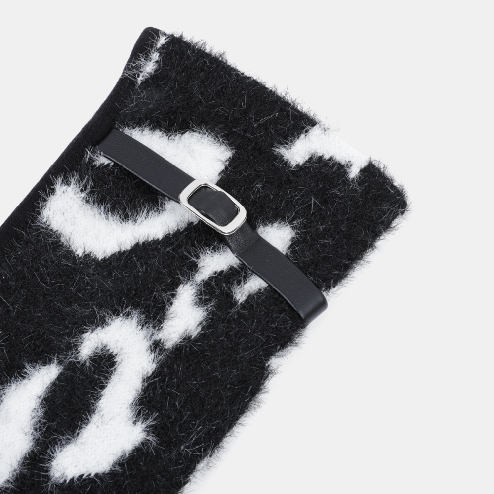 1 Paire De Gants Pour Femmes En Polyester À Motif Léopard Rétro h5Image4