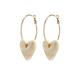 Boucles d'oreilles blanches