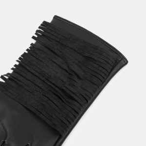 1 Paire De Gants Pour Femmes En Pu À Franges Style Punk h5 Image4