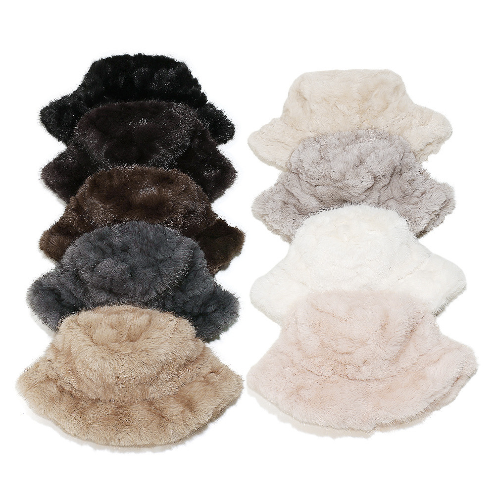Chapeau De Pêcheur En Peluche Unie (1 Pièce) Image3