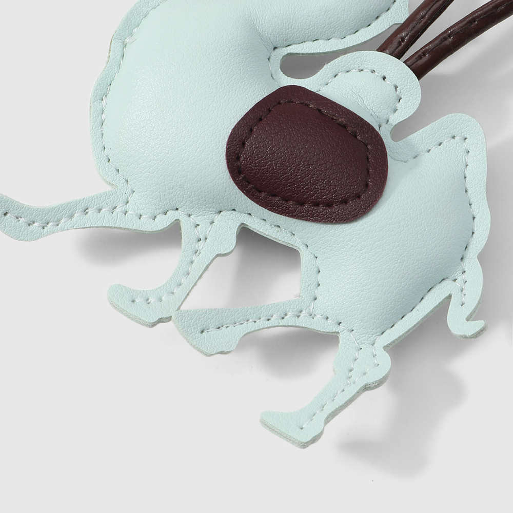 1 Breloque De Sac À Main Pour Femme En Cuir, Motif Chameau Simple Image6