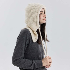 Chapeau En Laine Assorti À Boutons, Collection Simple Series, Pour Femme h5 Image2
