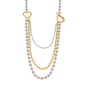 Collier Long Classique Pour Femme, Composé De Plusieurs Rangs, En Acier Inoxydable Imperméable, Couleur Or Et Argent (1 Pièce) h5
