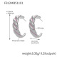 F812 - Boucles d'oreilles en acier couleur goutte violette Image4