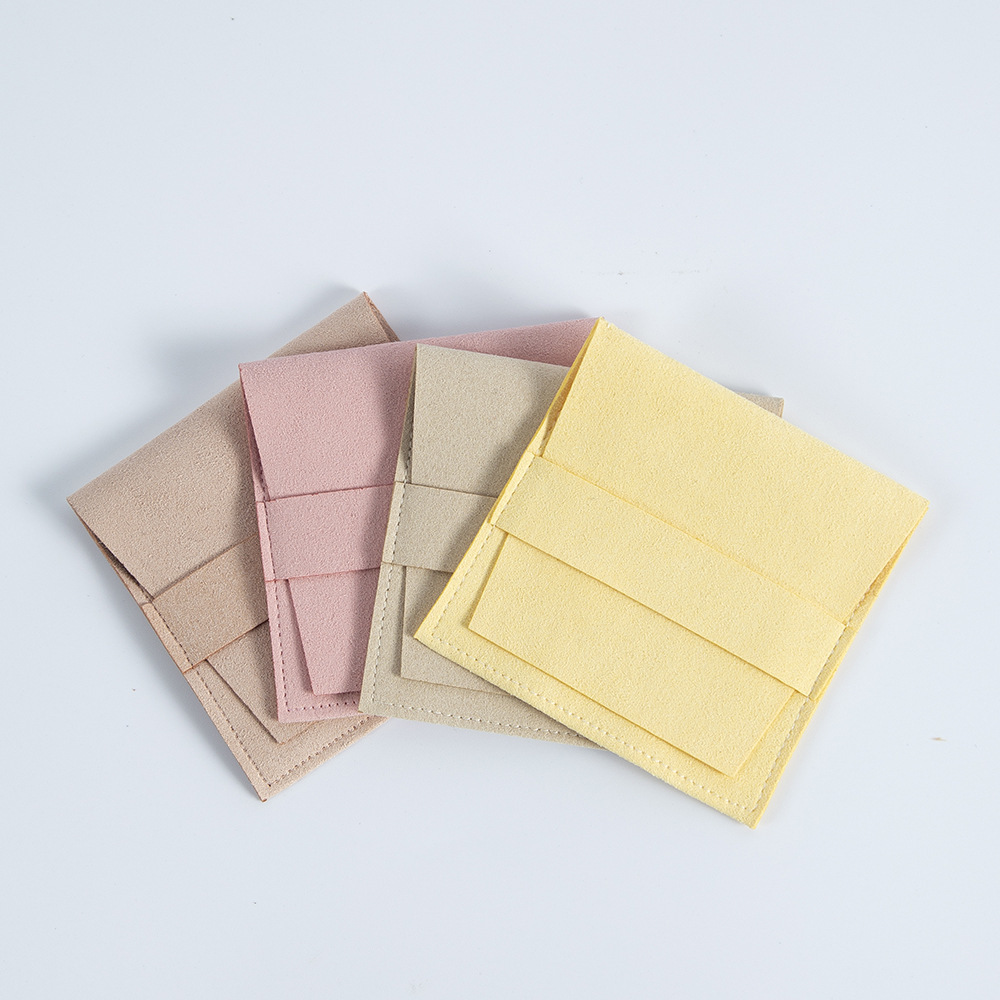 Pochette À Bijoux En Daim Uni (1 Pièce) Image3