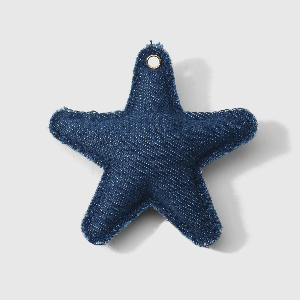 1 Pièce De Breloques Pour Sac Femme En Polyester À Motif Léopard, Carreaux Et Étoiles (1 Pièce) 