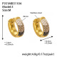 Boucles d'oreilles en zircon noir F931-3 - Taille moyenne Image8