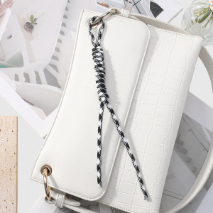 1 Breloque Pour Sac Femme En Polyester Tissé, Couleurs Assorties, Style Moderne Et Original h5 Image5