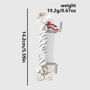 Porte-Clés En Alliage En Forme De Cœur Et De Nœud Papillon (1 Pièce) h5 Image2