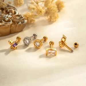 Boucles D'Oreilles Papillon Délicates En Cuivre Doré Avec Zircon, Pour Femme (1 Pièce). h5 Image4