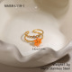 Anneau orange/Taille unique 