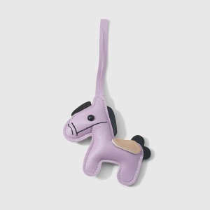 1 Breloque Pour Sac À Main Femme En Cuir Uni, Motif Petit Poney h5 Image8