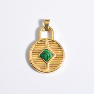 Pendentif Femme Diy En Acier Titane, Motif Œil Du Diable, Soleil Et Lune, Couronne, À Monter Soi-Même h5