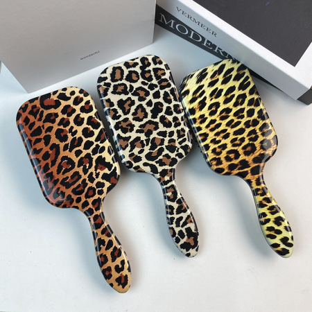 Brosse À Cheveux Coussin En Acétate Imprimé Léopard (1 Pièce)