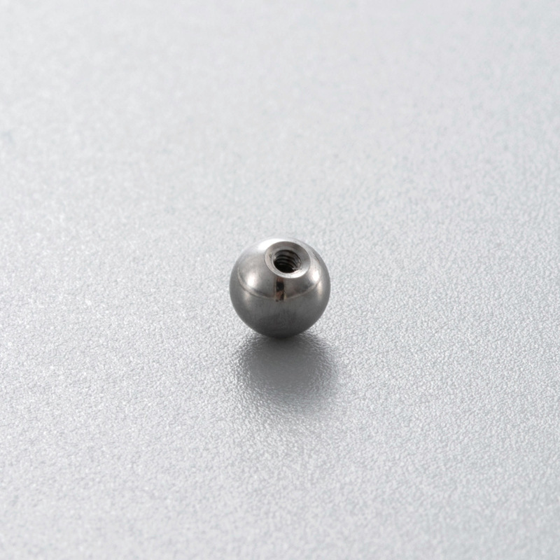 1 Perle Ronde En Acier Inoxydable 316 Étanche, Couleur Unie, Pour Boucle D'Oreille. 
