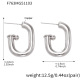 F763 - Boucles d'oreilles en acier Image2