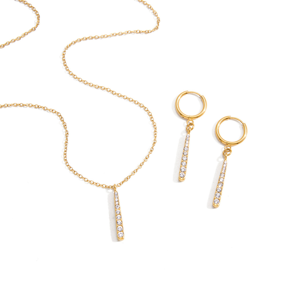 Colliers Pendentifs Pour Femmes En Acier Inoxydable Léger, Imperméable Et Anti-Ternissement, Couleur Or, En Forme De Goutte Image8