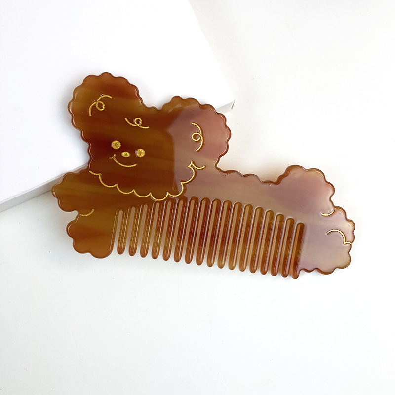 Brosse À Cheveux Mignonne En Acétate Pour Chien (1 Pièce)