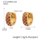 Boucles d'oreilles F1212 en zircon rose - Grande taille Image4