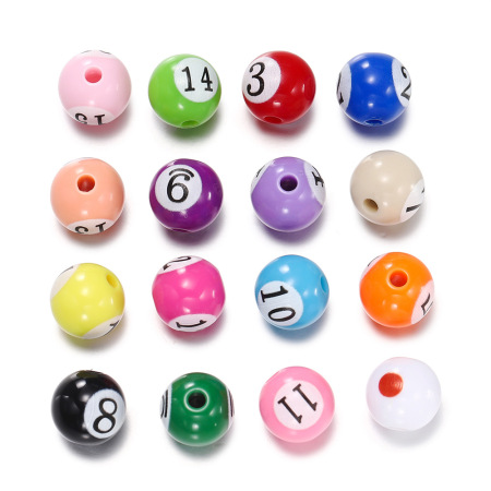 Boules de billard DIY Perles acryliques pour bijoux