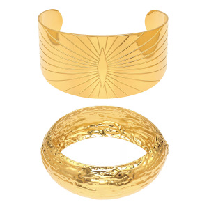 Bracelets Pour Femmes En Acier Inoxydable Doré, Étanches Et Anti-Ternissement h5 Image5
