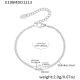E198 - Bracelet double couche en acier 16+5 cm Image2