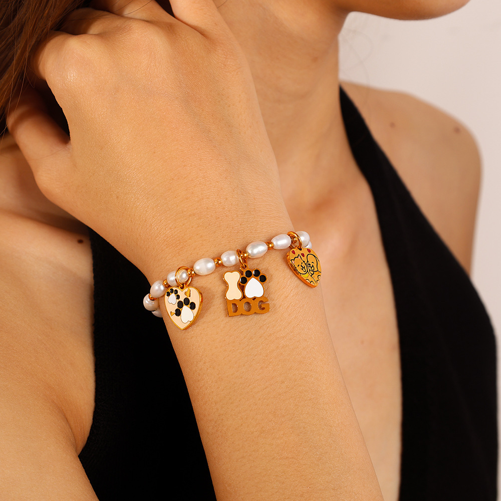Pendentifs Pour Femmes En Acier Inoxydable Doré, Imperméables Et Anti-Ternissement, Collection « Animaux Mignons » Image4
