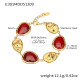 E381 - Bracelet en résine rouge 17,5 + 2 cm Image2