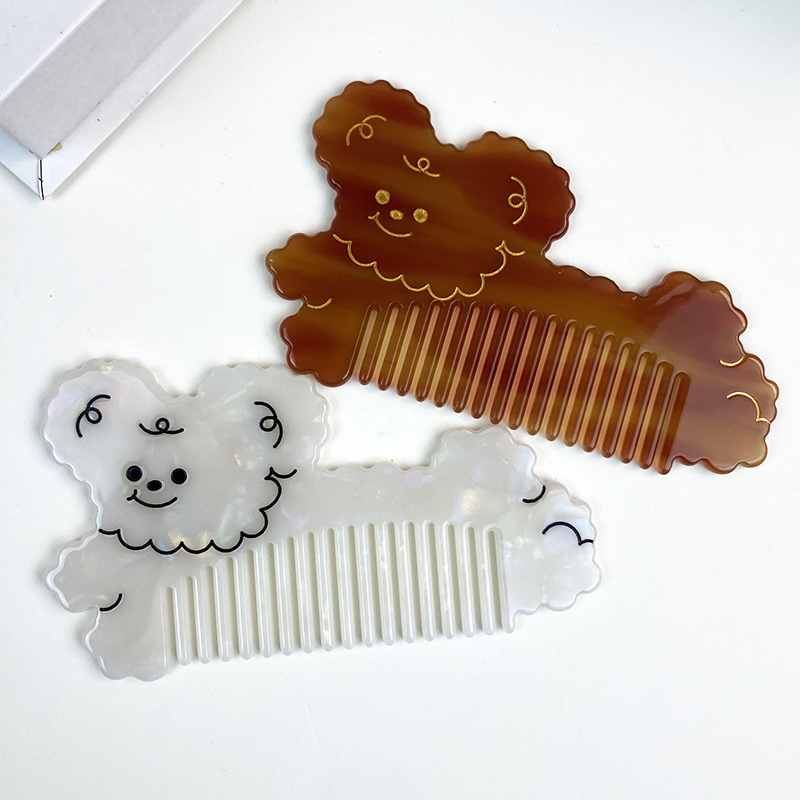 Brosse À Cheveux Mignonne En Acétate Pour Chien (1 Pièce) h5Image2