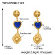 TXF507 - Boucles d'oreilles bleues Image3