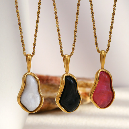 Collier pendentif femme étanche en acier inoxydable, collection Daily Lines, 1 pièce
