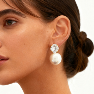 1 Paire De Boucles D'Oreilles Puces Pour Femme, En Acier Inoxydable Hypoallergénique Et Imperméable, Couleur Or, De La Collection Simple Series h5 Image3