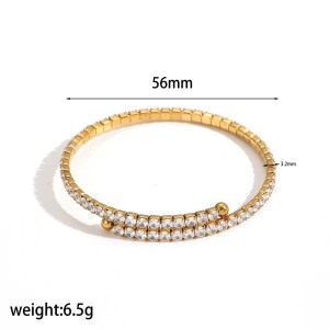 Ensembles De Bijoux Délicats En Acier Inoxydable, Imperméables, Couleur Or, Pour Femmes h5
