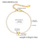 Bracelet doré RE023-T avec lettre, 16+5 cm Image46