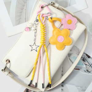 Porte-Clés En Cuir Fleuri Pour Femme, Collection Printemps h5 Image4