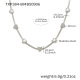 Collier cœur en acier et zircon TXP384-B 41+5 cm Image8