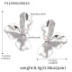 F312 - Boucles d'oreilles tournesol en acier Image2