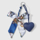 Porte-clés bleu marine en forme de cœur (1 pièce) Image8
